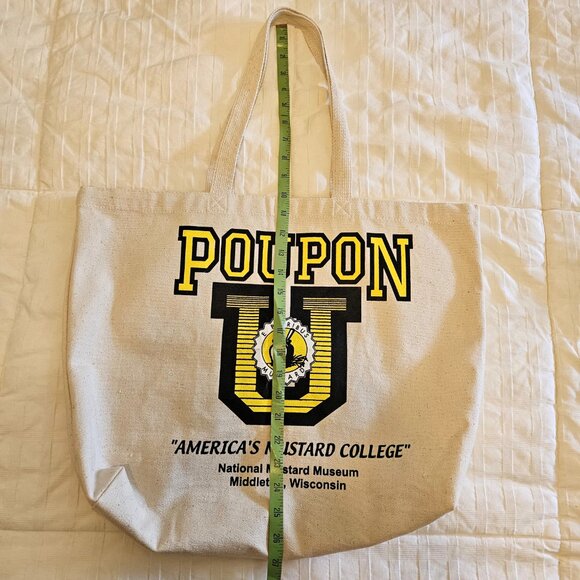 Mustard Museum Reusable Shopping Tote Bag "Poupon U-America's Mustard College" - Picture 5 of 7